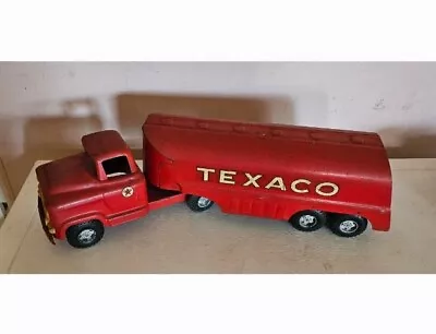 BUDDY L Pressed Steel TEXACO TANKER Truck Moline  Tour With Texaco  VINTAGE Old • $50