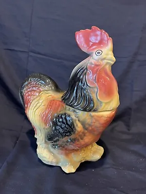 Vintage Rooster Cookie Jar • $20