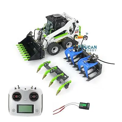 LESU 1/14 Wheeled Skid Steer LT5H RC Hydraulic Loader Gripper Scarifier Motor 6S • $1874.31