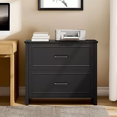 2-Drawer Wood Lateral File Cabinet Home Office Storage Printer Stand Organizer • $115.99