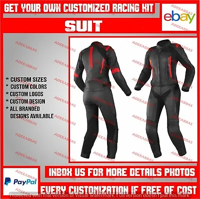 Women Motorbike Suit Motorcycle Riding Leather Racing Suit Custom Made 1 & 2 PC • $299.99