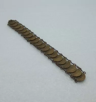 Vtg. Bracelet Mexican Coins One Centavo 1962 - 20 Coins Bracelet For Repair  • $18.98