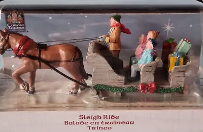 LEMAX Village Collection Horse Drawn SLEIGH RIDE Table Accent Boxed RETIRED 2011 • $16.99