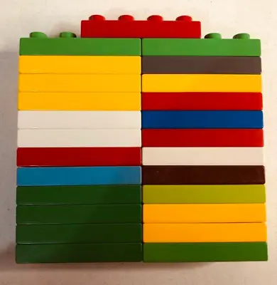 BULK LOT_DUPLO 2x4 Plate 1/2 Block_Assortment Of Varied Colours_25 Pieces • $13.99