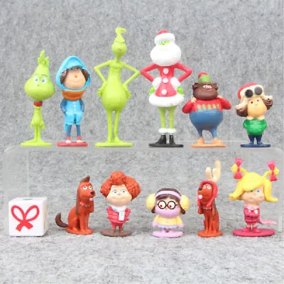 £10.89 • Buy 12PCS/Set How The Grinch Stole Christmas Cartoon Action Figures Toy Kids Gifts