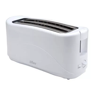 Tiffany Touch Electric 1300W 4 Slice/Slot Bread Toaster Sandwich/Toast Maker WHT • $46