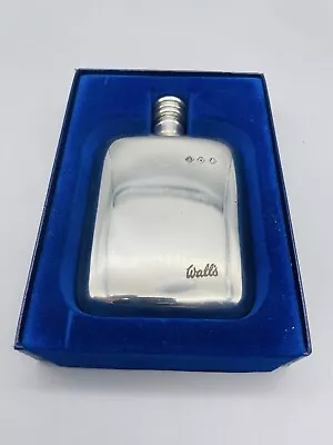 £19.55 • Buy Boxed Wall's Ice Cream Pewter Hip Flask 4oz. Hand Made In Sheffield. 1970's