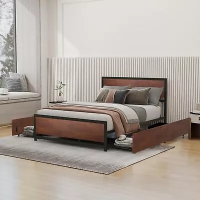 Full Bed Frame With Underbed Storage: Comfort And Stability Best Price • $343.21