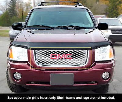 Fits 2001-2009 GMC Envoy Main Upper Stainless Steel Round Holes Laser Cut Grille • $61.99