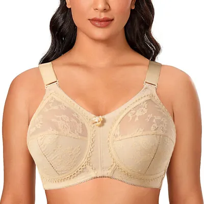 Women's Full Figure Wirefree Minimizer Support Bra Plus Size 34-50 C D DDD G H I • $14.68