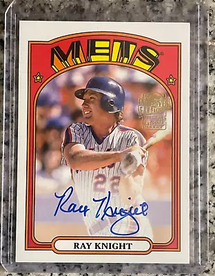 Ray Knight 2022 Topps Archives Fan Favorites 1972 Topps Auto Mets Autograph • $3.25