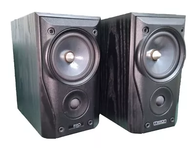 Mission 780 MK.2 Stereo Pair Bookshelf Speakers Black Ash Finish Bi-Wireable No1 • £179