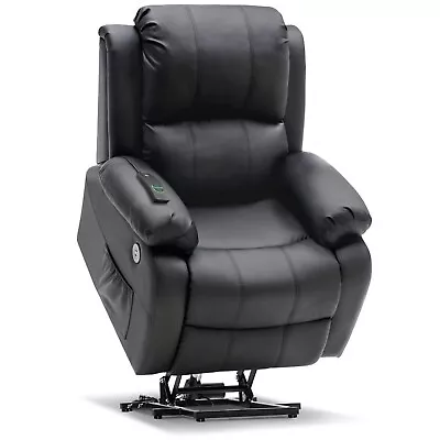 MCombo Small Sized Electric Power Lift Recliner Chair Sofa Faux Leather 7409 • $589.90