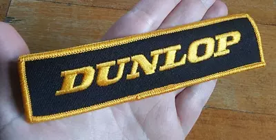 Dunlop Motorcycle Tires Patch Vintage Collectible Old Biker Vest Memorabilia • $8.39