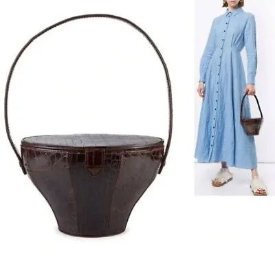 $140 • Buy STAUD Alice Embossed Leather Top Handle Bag
