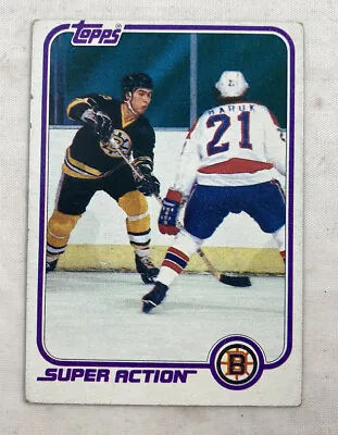 Ray Bourque 1981 Topps #E126 NHL Hockey Trading Card Boston Bruins Super Action • $3.70