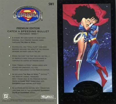 1994 Skybox Superman Man Of Steel Platinum Series Rare Promo #SW-1 • $49.95