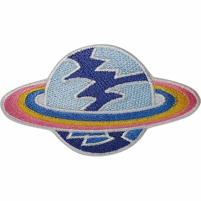 Rainbow Planet Patch Iron On Sew On NASA Space Star Embroidered Badge Applique • £2.79