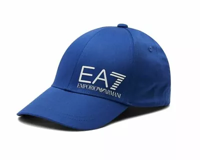 Emporio Armani 275936 1P103 Mens EA7 Training Logo Cap Diva Blue • £39.95