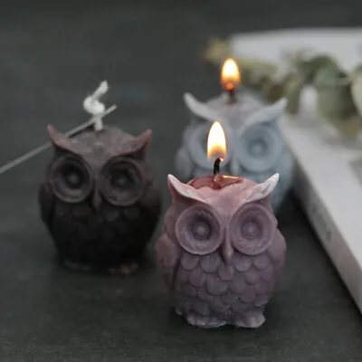 £4.75 • Buy 3D OWL Silicone Cake Fondant Sugarcraft Mold Wax Clay Soap Candle Making Mould