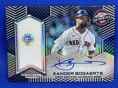 2023 Topps Chrome-Authentics Relic/Auto-Xander Bogaerts TCAA-XAB- /99 ON CARD • $35.95