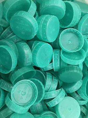 200 Green Plastic Milk Bottle Tops Lids Caps (Kids Art Craft School) • £4