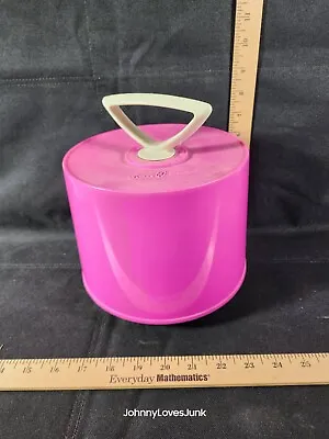 Vintage 1960's Disk-Go-Case 45-RPM PINK Vinyl Record Holder Carrier Mid Mod • $75