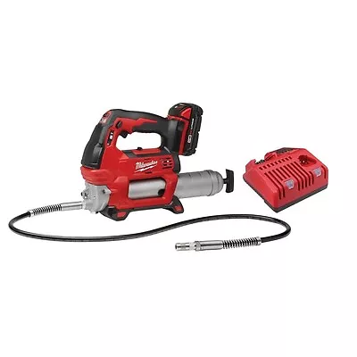 Milwaukee 2646-21CT M18 18 Volt Cordlesss Grease Gun KIT Kit W Charger & Battery • $338.94