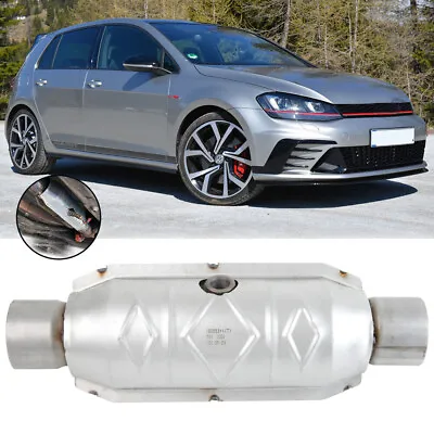2.5  Inlet/Outlet Catalytic Converter EPA Approved Weld-On For VW Golf GTI TDI • $79.11