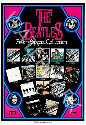 The Beatles - Album Collection Promo - 1970s Vintage Music Poster • $29.95
