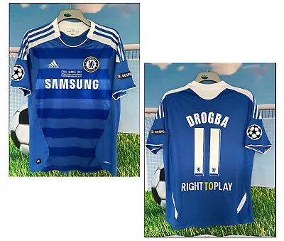 DROGBA 11 Chelsea Shirt 2011/2012 - Champions League Final Munich Size XL  • £30