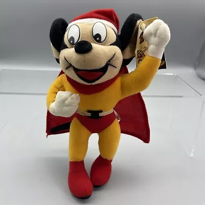 Vintage 1998 Mighty Mouse Santa W Hat Christmas Plush Toy Terry Toons Viacom AA  • $19.99