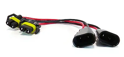 2 9006 To H11 Wiring Harness Xenon HID Headlight Fog Conversion Fuse Adapter • $5.95