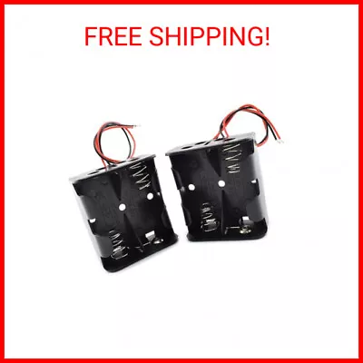 SDTC Tech 2-Pack 2X C Cell Battery Holder 3V C Size Battery Case Box With Wire L • $13.46