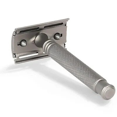 Stainless Steel Heavy Duty Double Edge Safety Razor For Men + 10 Shaving Blades • $16.99