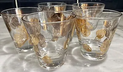 Vintage SET (6) 1950s GAY FAD Cocktail Bar Glasses MCM • $65