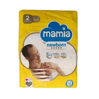 2x Mamia Size 2 Nappies NewBorn 60 Pack • £10.79