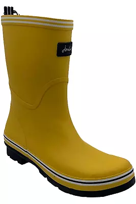 Joules Waterproof Mid Rain Boots Coastal Antique Gold • $29.99