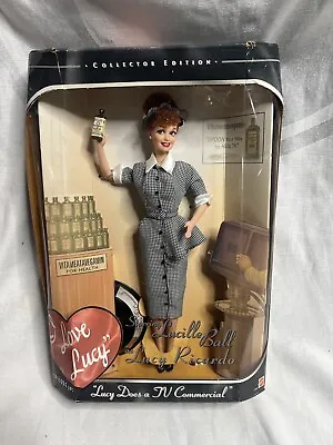 1997 Mattel Barbie I Love Lucy Doll -Lucy Does A TV Commercial Episode 30 #17645 • $19.50