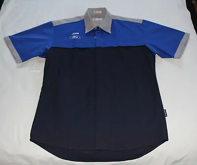 Ford  JOHN  Mens Dealer Mechanic Embroidered Short Sleeve Shirt Size M New • $29.95