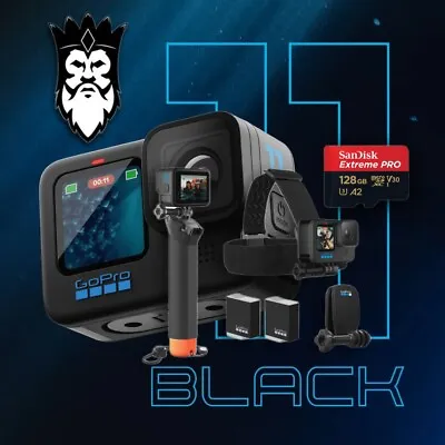 $789 • Buy GoPro HERO11 Black Special Accessories BUNDLE Action Camera + 128GB MicroSDXC