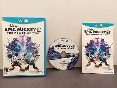 Disney Epic Mickey 2: The Power Of Two (Nintendo Wii U 2012) Complete W Manual • $10.69