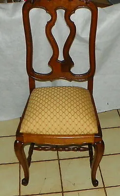 Quartersawn Oak Carved Desk Chair / Dinette Chair  (SC237) • $399