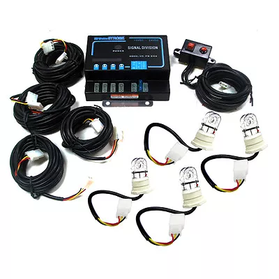 80W 4-Bulbs Strobe Light Kit Hide Away 12 Volt Emergency EMS SUV White Bulbs • $114.95