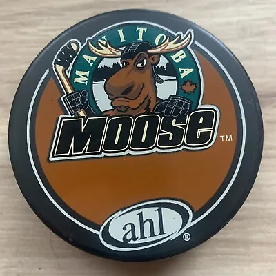Manitoba Moose Ahl Hockey Puck American Hockey League Vegum Made In Slovakia • $11.24