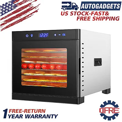 6 Tray Food Dehydrator Machine For Herb Meat Fruit，Vegetables，Stainless Steel • $160.52