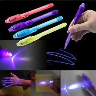 Multifunction Magic Luminous Light Pen UV Writing Invisible Ink Drawing Pen Kids • $4.99