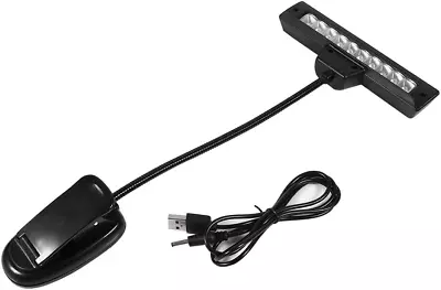 Clip-on Music Stand Light AC 110V ~220V LED Clamp Light Clip On Bed Light Headb • $19.30