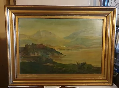 Antique Signed Oil On Board Painting Framed Dated 1913 • £24.99