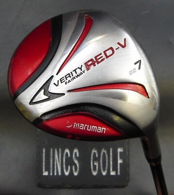 Maruman Verity Red-V 22° 7 Wood Stiff Graphite Shaft Karma Grip • £49.99